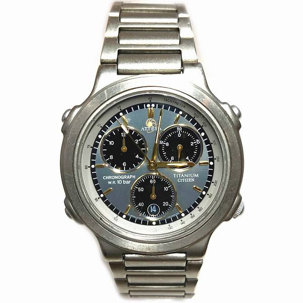 Citizen Attesa Chronograph Quartz Watch 3560-352653 in Good Condition