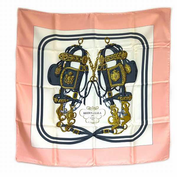 Hermes Silk 90x90 Scarf for Ceremonial Use in Pristine Condition