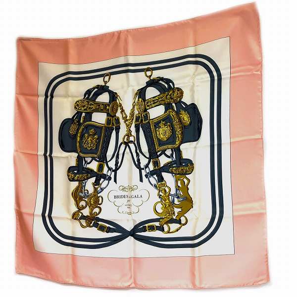 Hermes Silk 90x90 Scarf for Ceremonial Use in Pristine Condition