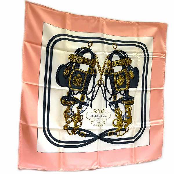 Hermes Silk 90x90 Scarf for Ceremonial Use in Pristine Condition