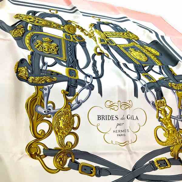 Hermes Silk 90x90 Scarf for Ceremonial Use in Pristine Condition