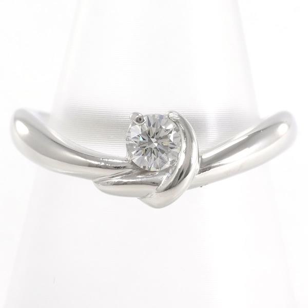 PT900 Platinum Diamond Ring 12号 in Excellent Condition