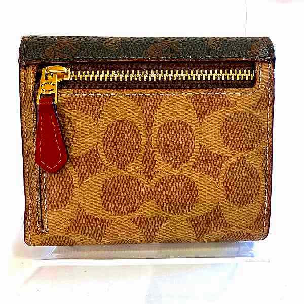 Coach C3160 Brown PVC Leather Wallet