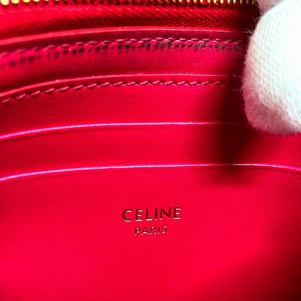 Celine Quilted Pink Leather Coin Case Wallet in Good Condition