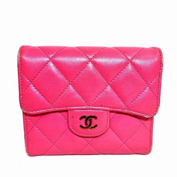 Chanel Matelasse Pink Wallet