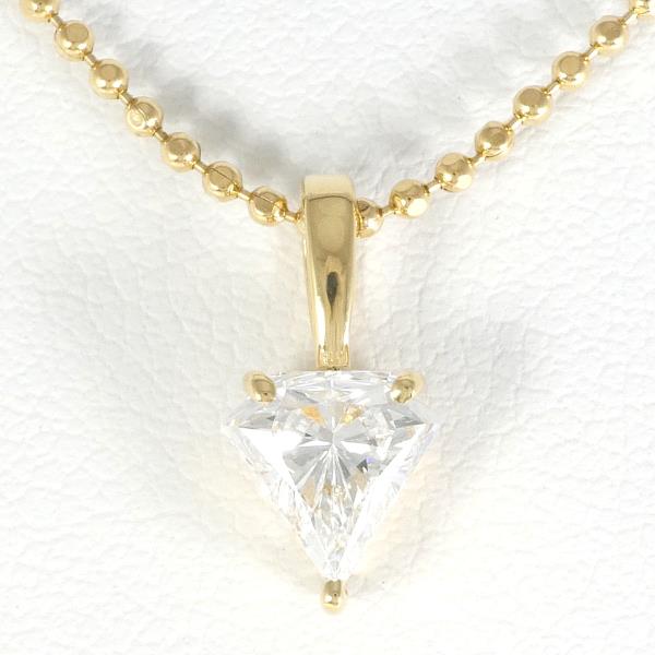 K18 Yellow Gold Diamond Necklace 0.731 SI1 in Excellent Condition