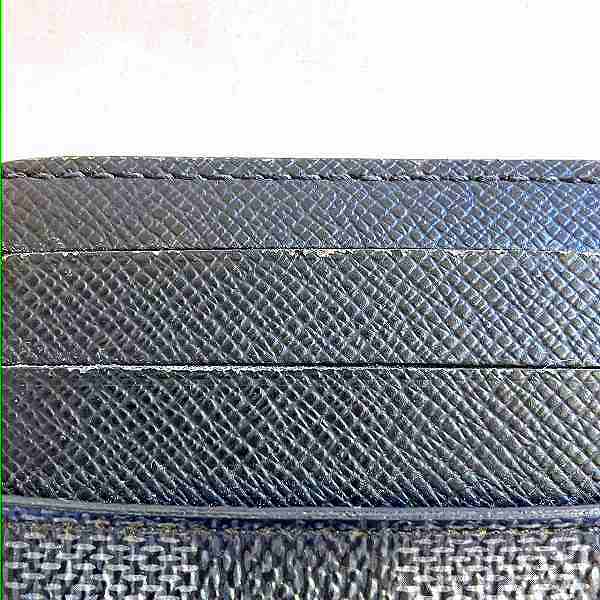 Louis Vuitton Damier Graphite Neo Porte Cartes Card Case N62666 in Good Condition