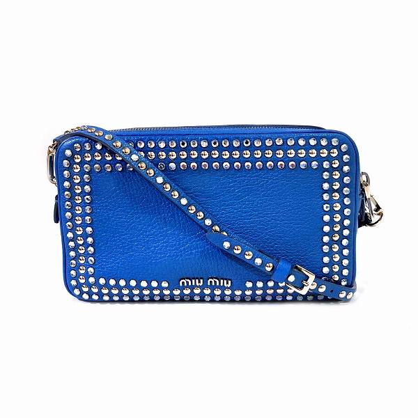 Miu Miu Ribbon Studs Shoulder Bag RT539B