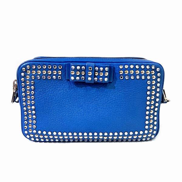 Miu Miu Ribbon Studs Shoulder Bag RT539B