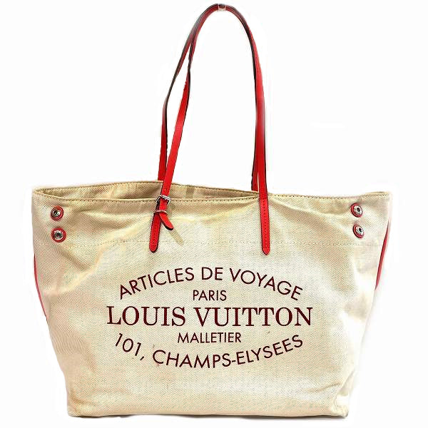 Louis Vuitton Canvas Leather Cabas MM Tote Bag M94502 in Good Condition