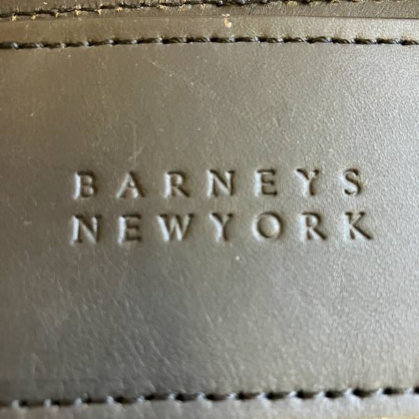 Barneys New York Leather Nylon Golf Boston Bag