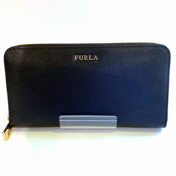 Furla Leather Zippy Wallet Black