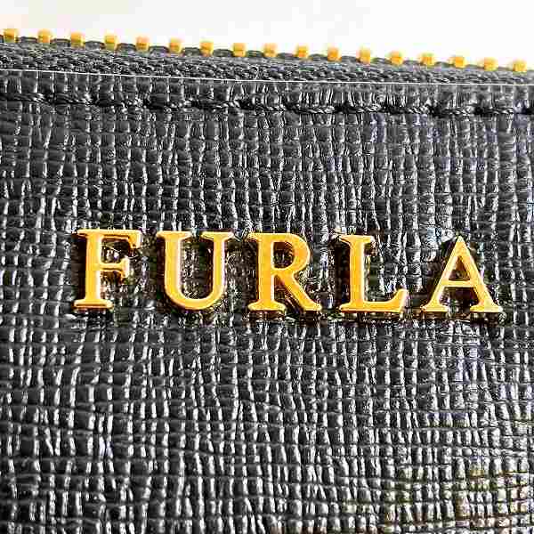 Furla Leather Zippy Wallet Black