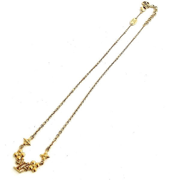 Louis Vuitton Baby Louis Pendant Necklace Gold M01614 in Great Condition