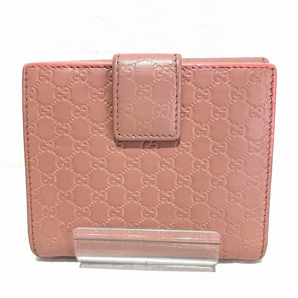 Gucci Microguccissima Pink Leather Wallet