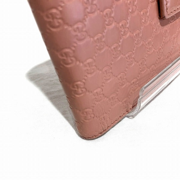 Gucci Microguccissima Pink Leather Wallet