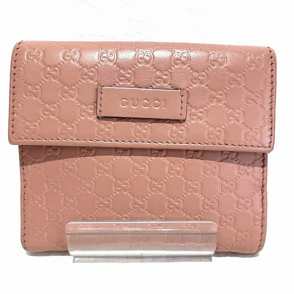 Gucci Microguccissima Pink Leather Wallet