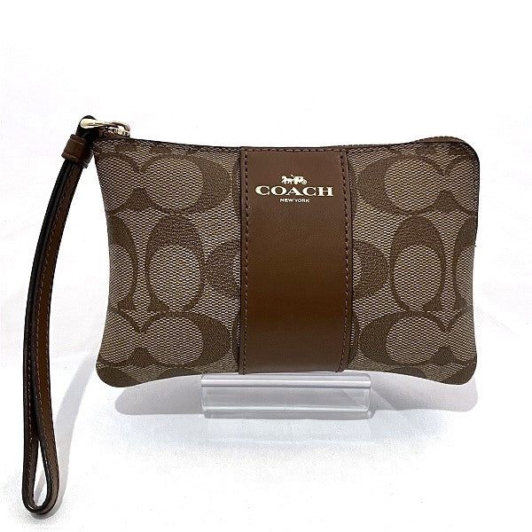 Coach Signature PVC Leather Pouch F58035