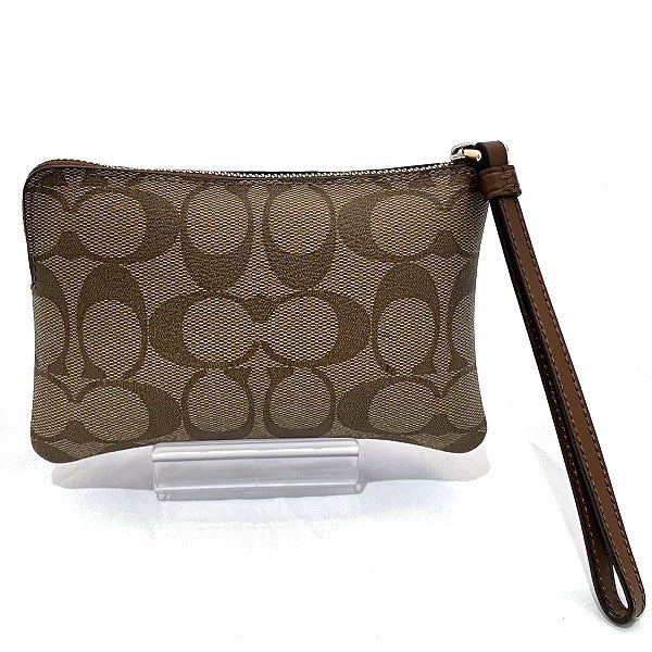 Coach Signature PVC Leather Pouch F58035