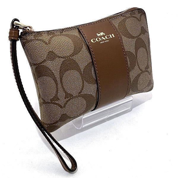 Coach Signature PVC Leather Pouch F58035