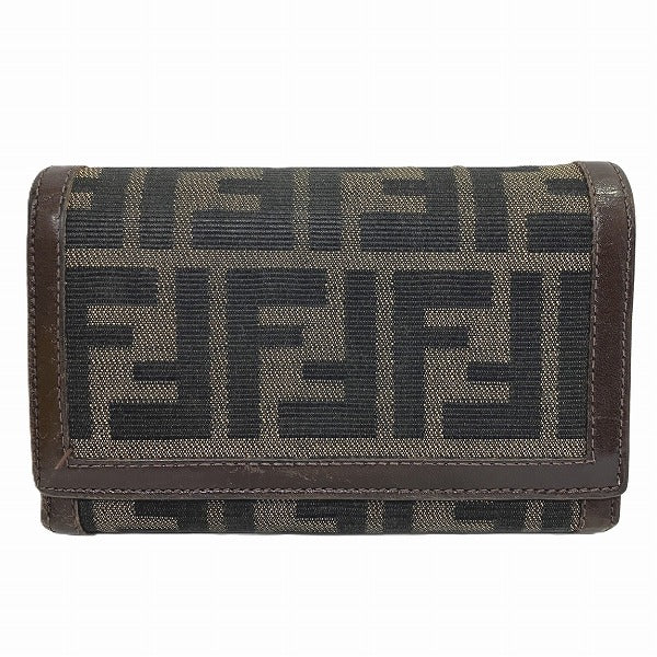 Fendi Zucca Pattern Compact Wallet