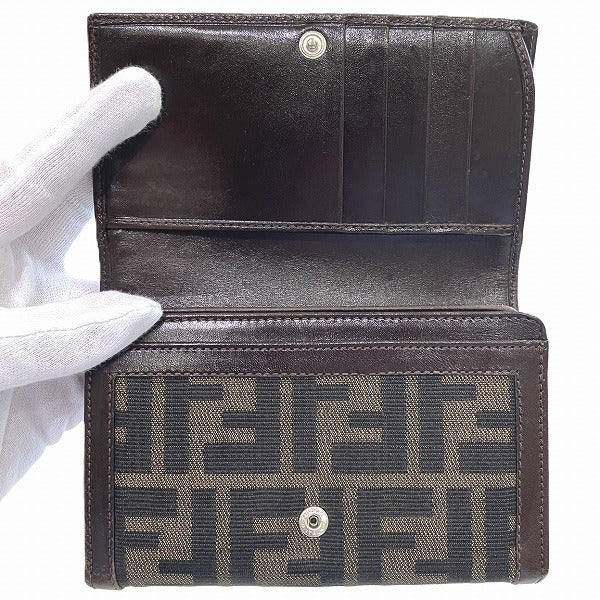 Fendi Zucca Pattern Compact Wallet