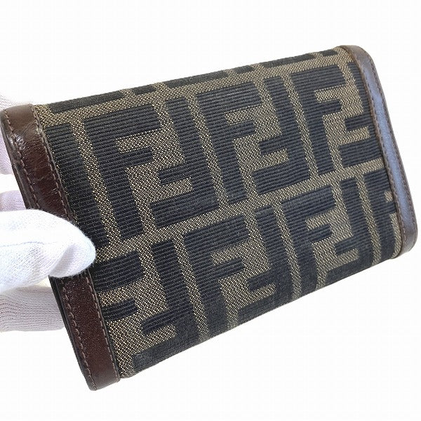 Fendi Zucca Pattern Compact Wallet