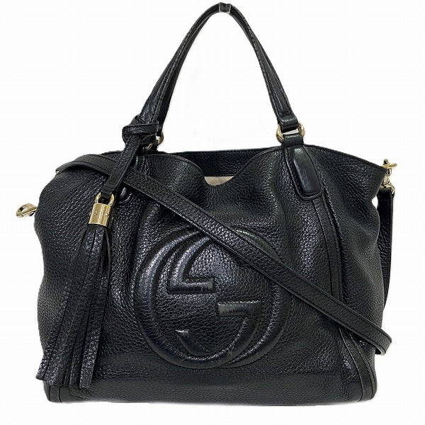 Gucci Soho Interlocking G Leather Shoulder Bag