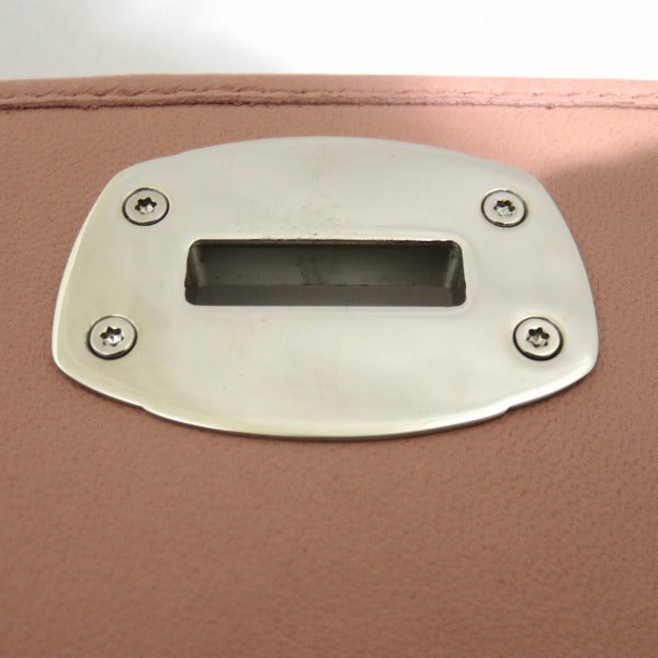 Miu Miu Leather Turn Lock Trifold Wallet in Good Condition