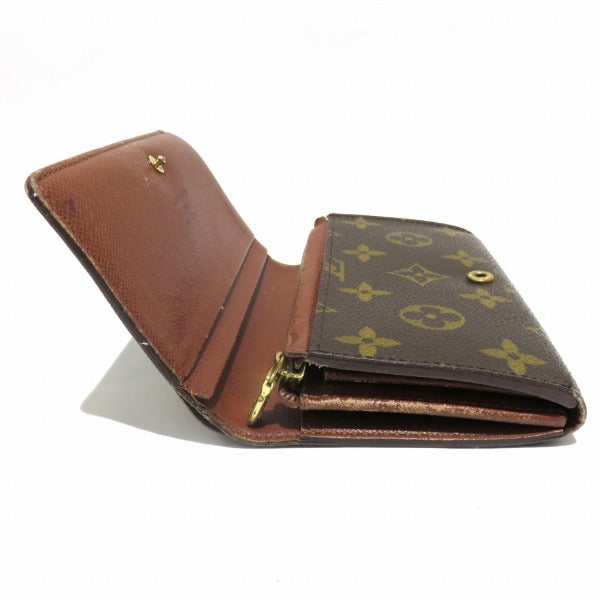 Louis Vuitton Monogram Portomone Bie Tresor Wallet M61730 in Good Condition