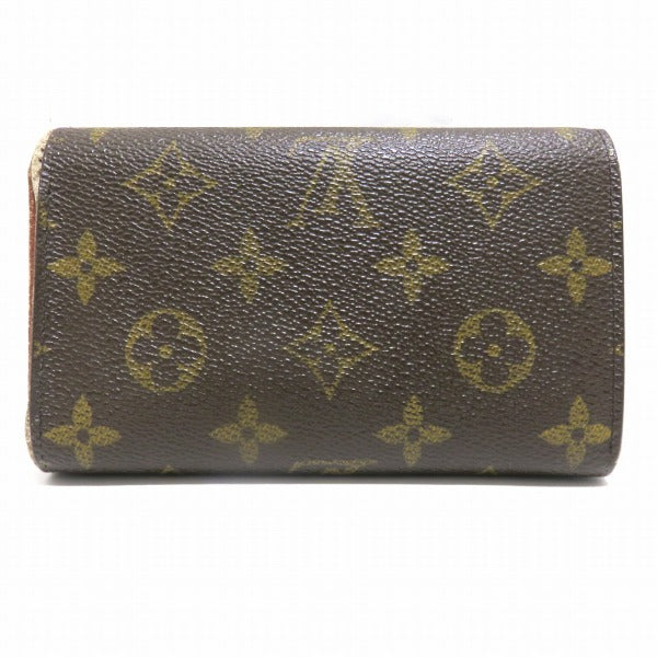 Louis Vuitton Monogram Portomone Bie Tresor Wallet M61730 in Good Condition