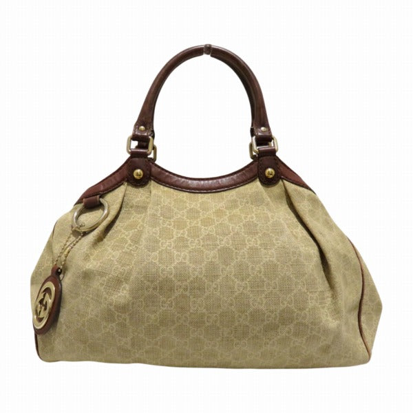 Gucci Canvas Leather Sukey Handbag 211944