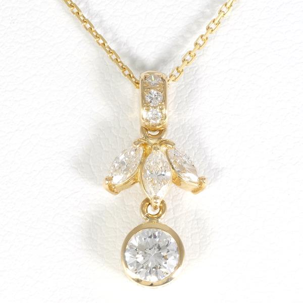 K18 Yellow Gold Diamond Necklace 0.32ct