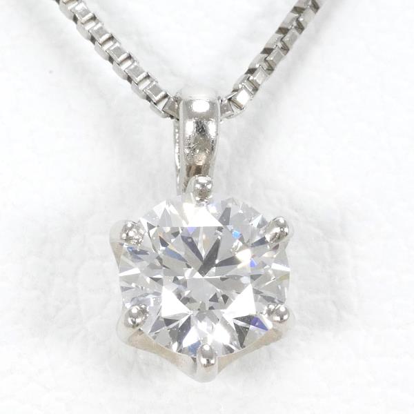 PT900 Platinum PT850 Necklace with 0.265ct Diamond in Excellent Condition