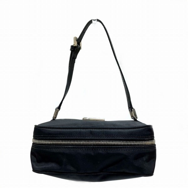 Fendi Nylon Leather FF Motif Shoulder Bag