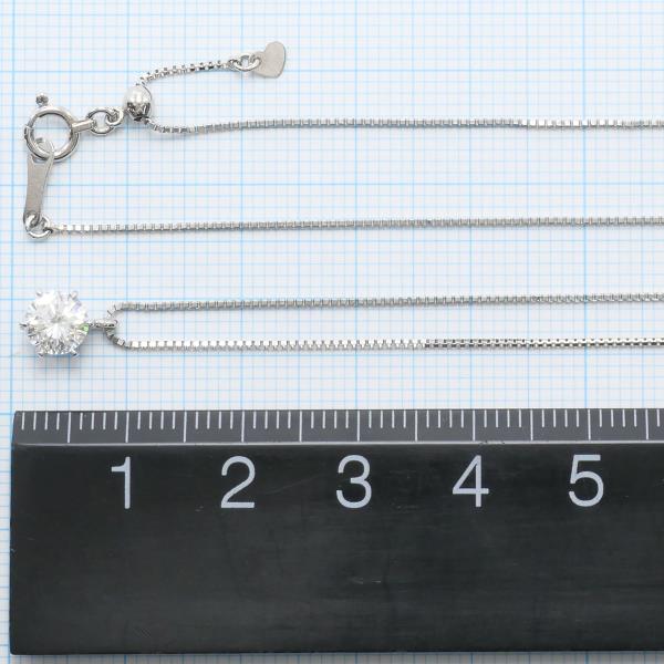 PT900 PT850 Platinum Diamond Necklace 0.636 VS2 in Excellent Condition