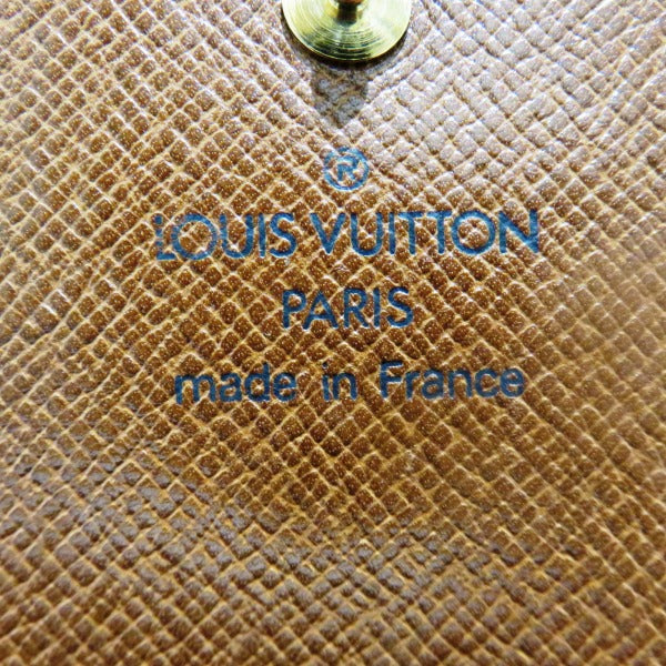 Louis Vuitton Monogram Portomone Bie Tresor Bifold Wallet M61730 in Fair Condition