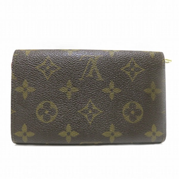 Louis Vuitton Monogram Portomone Bie Tresor Bifold Wallet M61730 in Fair Condition