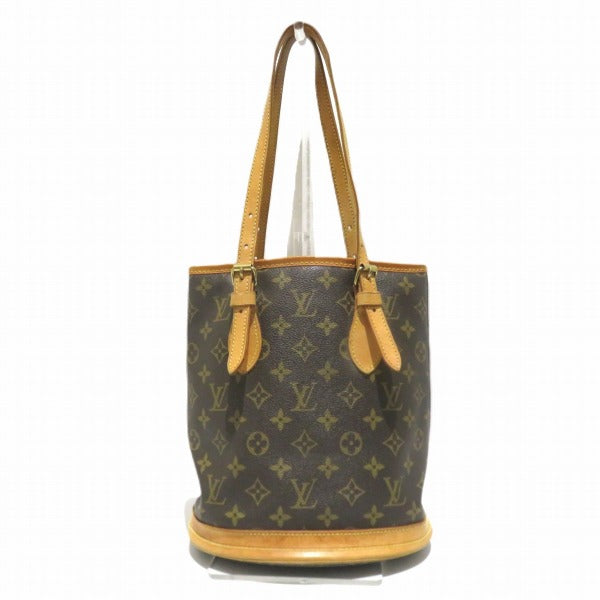 Louis Vuitton Monogram Petit Bucket Tote Bag M42238 in Good Condition