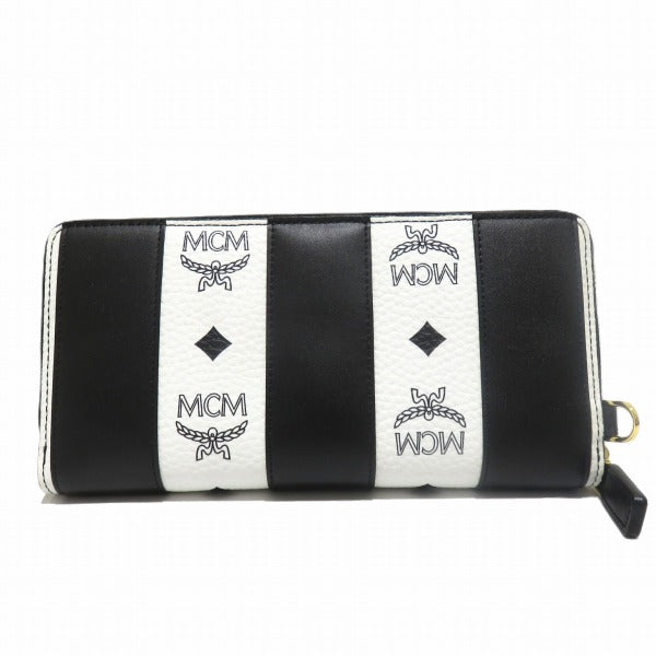 MCM PVC Leather Zip-Around Long Wallet in Great Condition