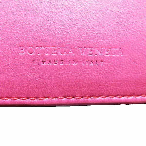 Bottega Veneta Pink Leather Wallet with Chain for Women in Good Condition