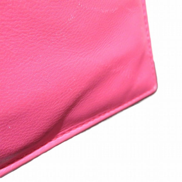 Bottega Veneta Pink Leather Wallet with Chain for Women in Good Condition