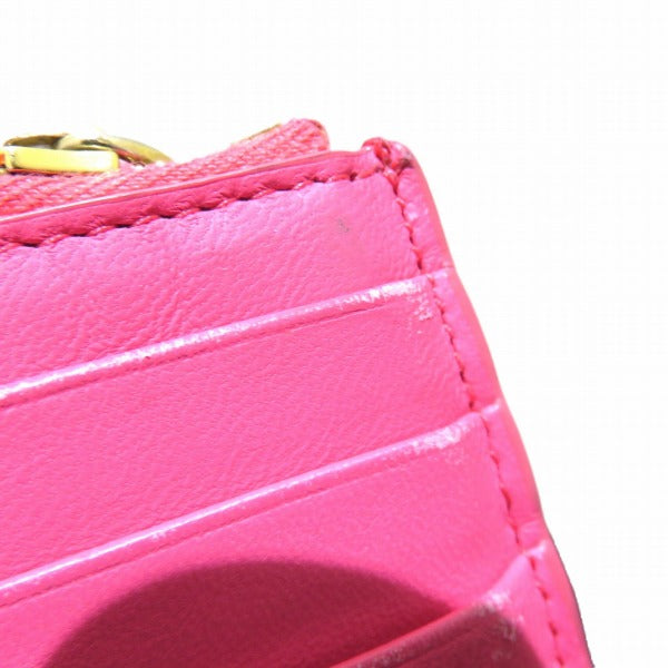 Bottega Veneta Pink Leather Wallet with Chain for Women in Good Condition