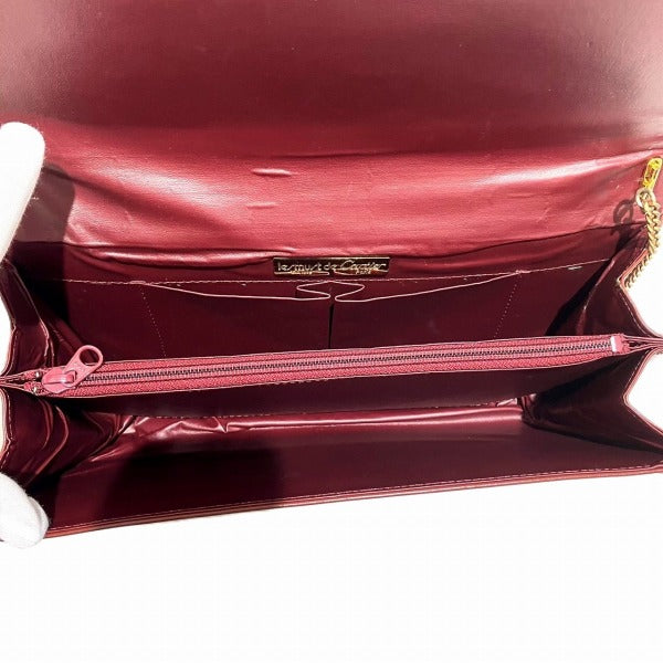 Cartier Must Line Bordeaux Leather Clutch Bag in Good Condition