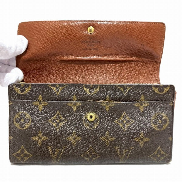 Louis Vuitton Monogram Pochette Portemonnaie Credit Long Wallet M61725 in Good Condition