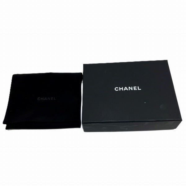 Chanel Leather Coco Mark Trifold Wallet