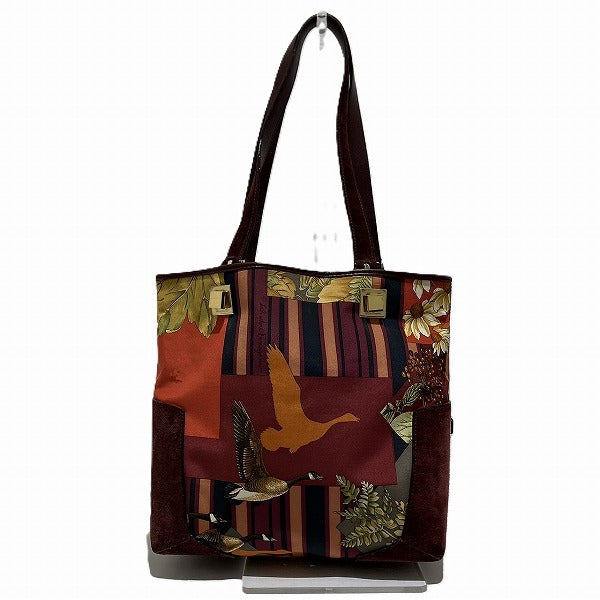 Salvatore Ferragamo Scarf Pattern Tote Bag