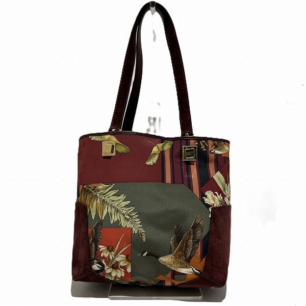 Salvatore Ferragamo Scarf Pattern Tote Bag