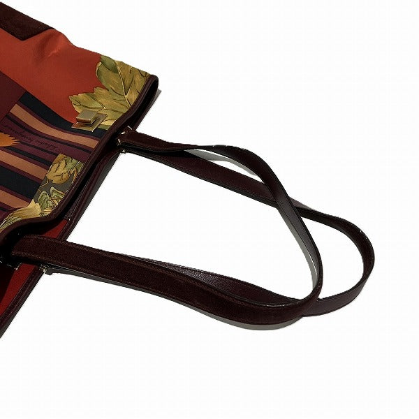 Salvatore Ferragamo Scarf Pattern Tote Bag