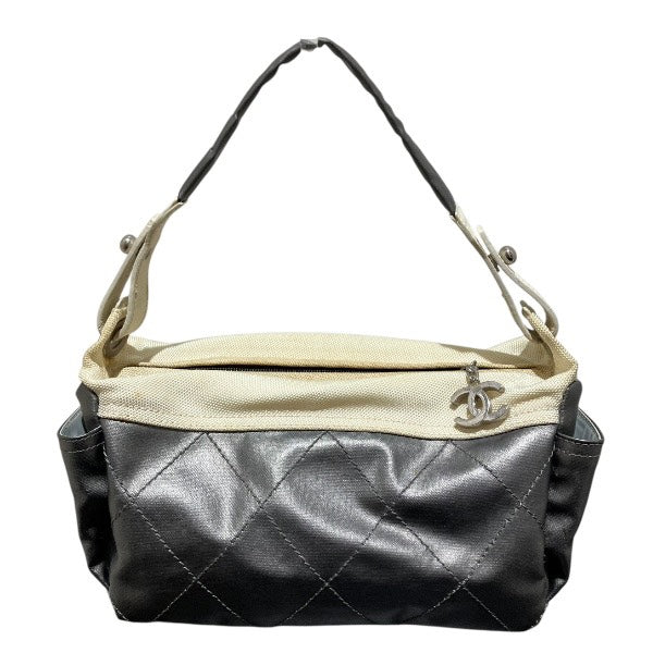 Chanel Paris Biarritz Coated Canvas Handbag